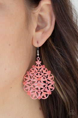 Floral Affair - Orange Earring 2506e