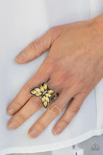 Load image into Gallery viewer, Fluttering Fashionista - Yellow Ring