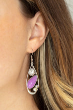 Load image into Gallery viewer, Harmonious Harbor - Purple Earring 2855e