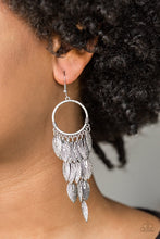 Load image into Gallery viewer, Feather Frenzy - Silver Earring 2626E