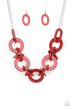 Load image into Gallery viewer, Chromatic Charm - Red  Necklace 15n