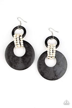 Load image into Gallery viewer, Beach Day Drama - Black Earring 2787e