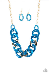 I Have A HAUTE Date - Blue Necklace 24N
