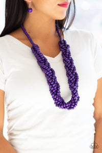Tahiti Tropic - Purple Necklace 1209N