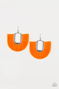 Tassel Tropicana - Orange Earring 399E