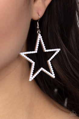 Count Your Star - White Earring 2615E