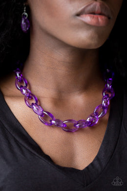 Ice Queen - Purple Necklace 23n