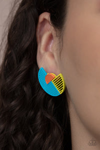 It"s Just an Expression - Blue Earring 2887 e