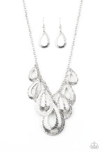 Load image into Gallery viewer, Teardrop Tempest - Silver Necklace 1353