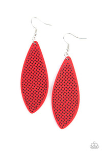 Surf Scene - Red Earring 2874e