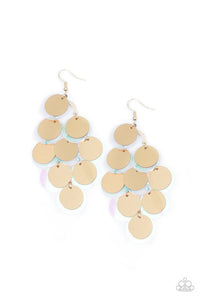 Sequin Seeker - Gold Earring 2841e