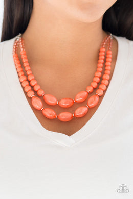 Sundae Shoppe - Orange Necklace 1162N
