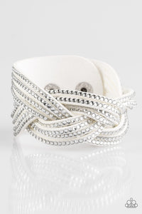 Big City Shimmer - White Bracelet