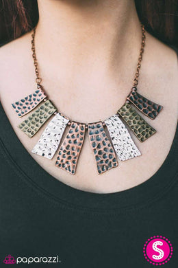 A Fan of The Tribe - Copper  Blockbuster Necklace 1171N