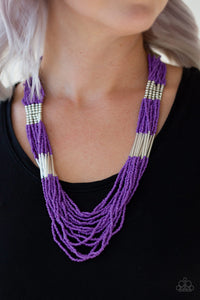 Let It Bead - Purple Necklace 79n