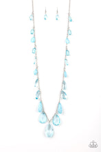 Load image into Gallery viewer, Glow And Steady Wins The Race - Blue Necklace 1012n