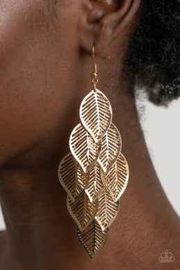 Limitlessly Leafy - Gold Earring 2872