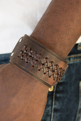 Hot On The Trail - Brown Urban Bracelet