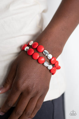 Simply Sedimentary - Red Bracelet 1650B