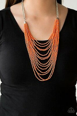 Bora Bombora - Orange Necklace 1302N