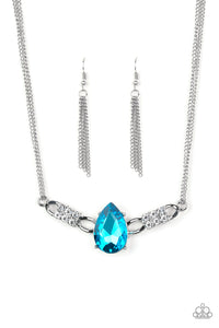 Way To Make An Entrance - Blue Necklace 73N