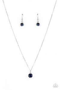 Undeniably Demure - Blue Necklace 1413n