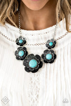 Load image into Gallery viewer, Bountiful Badlands &amp; Badlands Blossoms- Blue Necklace &amp; Bracelet Set 1190S