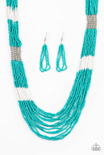 Load image into Gallery viewer, Let It BEAD - Blue Necklace 79n
