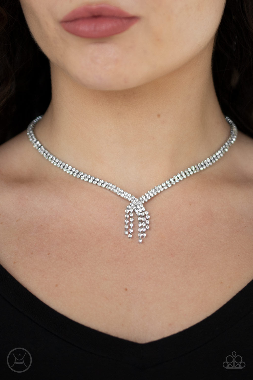 Ante Up - White Necklace 1128N