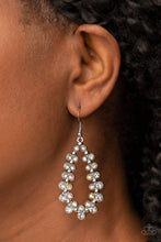 Load image into Gallery viewer, Its About to GLOW Down - White Earring 2928e