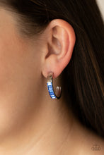 Load image into Gallery viewer, Bursting Brilliance -  Blue Earring 2882e