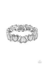 Load image into Gallery viewer, Rustic Heartthrob - Silver Bracelet 1749b