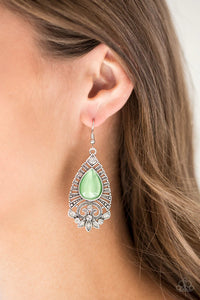 Majestically Malibu- Green Earring