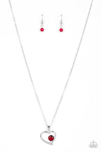Heart Full Of Love - Red Necklace 1136N