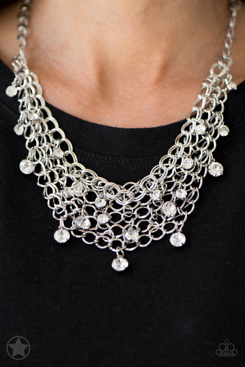 Fishing for Compliments - Silver Blockbuster Necklace 1184N