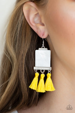 Tassel Retreat - Yellow  Earring 26E