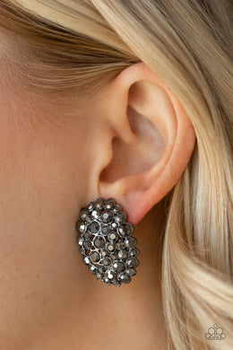 Daring Dazzle - Black Earring