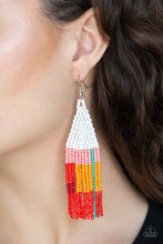Load image into Gallery viewer, Beaded Boho - White Earring 86E