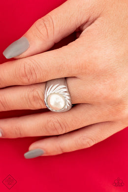Wall Street Whimsical - White Ring