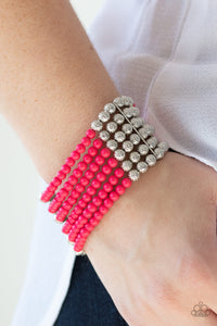 LAYER It Thick - Pink Bracelet 1617B