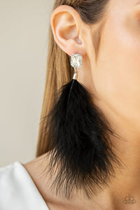 The SHOWGIRL Must Go On - Black Earring