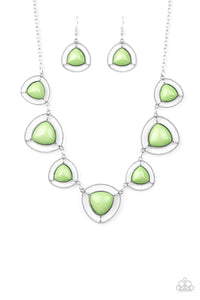 Make A Point - Green Necklace 1097N