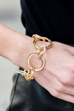 Load image into Gallery viewer, Jump Into The Ring and Give Me A Ring - Gold Necklace &amp; Bracelet Set 1193S