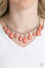 Load image into Gallery viewer, Jaw - Dropping Diva - Orange Necklace 1020n
