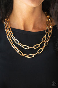 Make A CHAINge - Gold Necklace 2595N