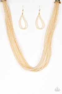 Wide Open Spaces - Gold  Necklace 1350n