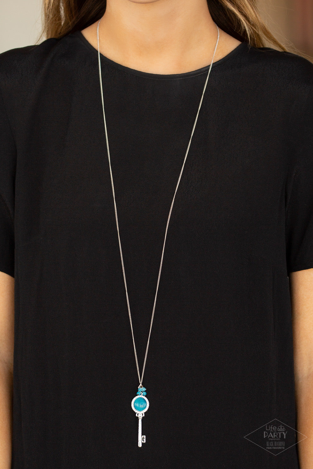 Unlock Every Door - Blue Necklace 90N