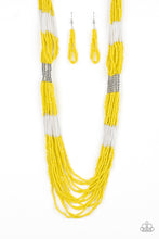 Load image into Gallery viewer, Let It BEAD - Yellow Necklace 79n