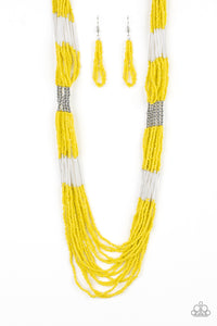 Let It BEAD - Yellow Necklace 79n