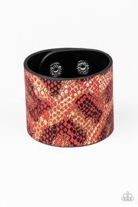 Serpent Shimmer -  Red Bracelet 1651B
